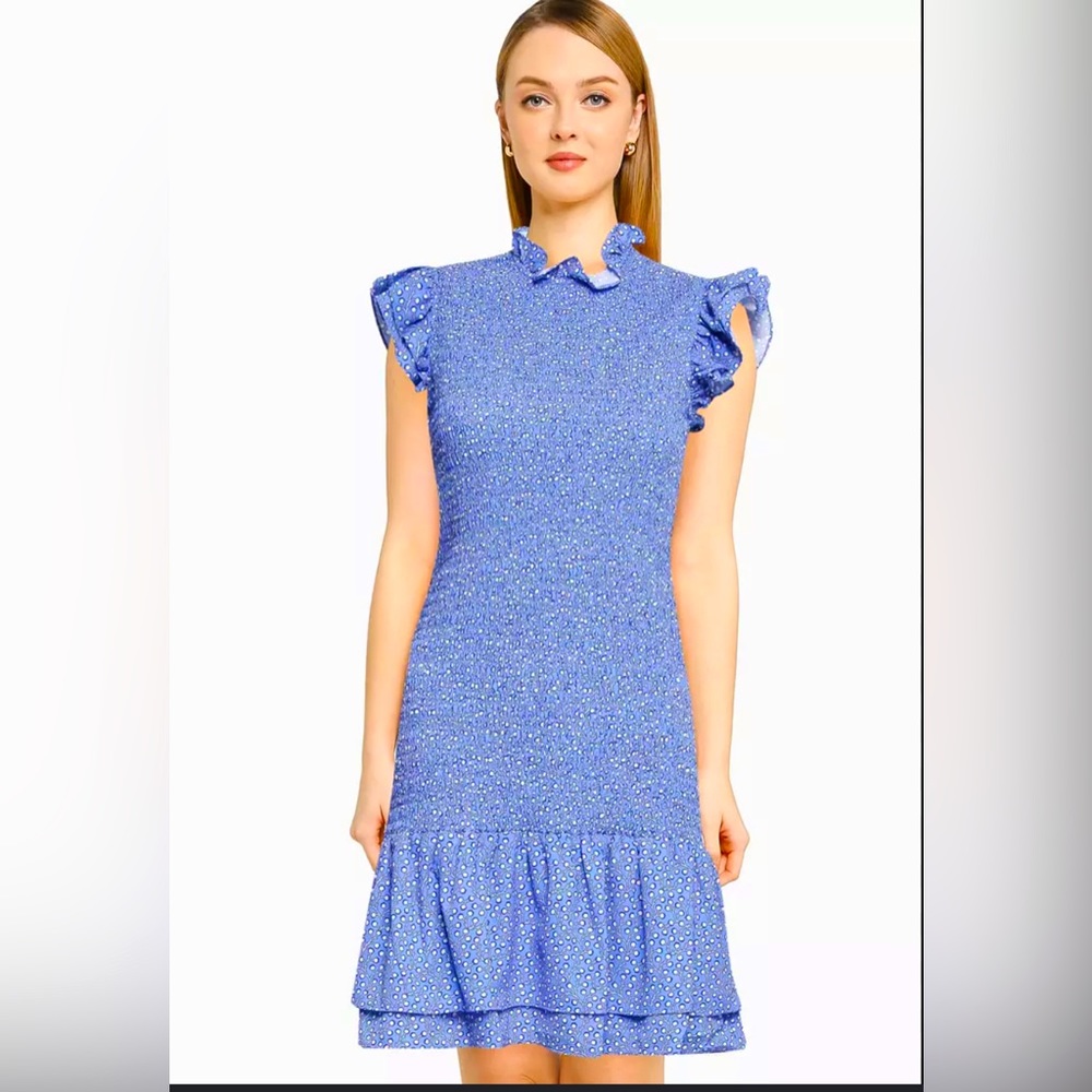 French Connection Elao Verona Crepe Smock Top Dress - Size Medium